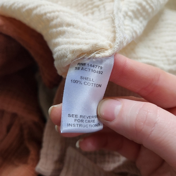 Altar'd State Gauze Textened Linen Top - Size S/M - Picture 7 of 8